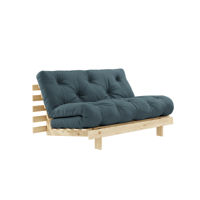 MATELAS ROOTS RAW 140 X 200 W. ROOTS BLEU PÉTROLE