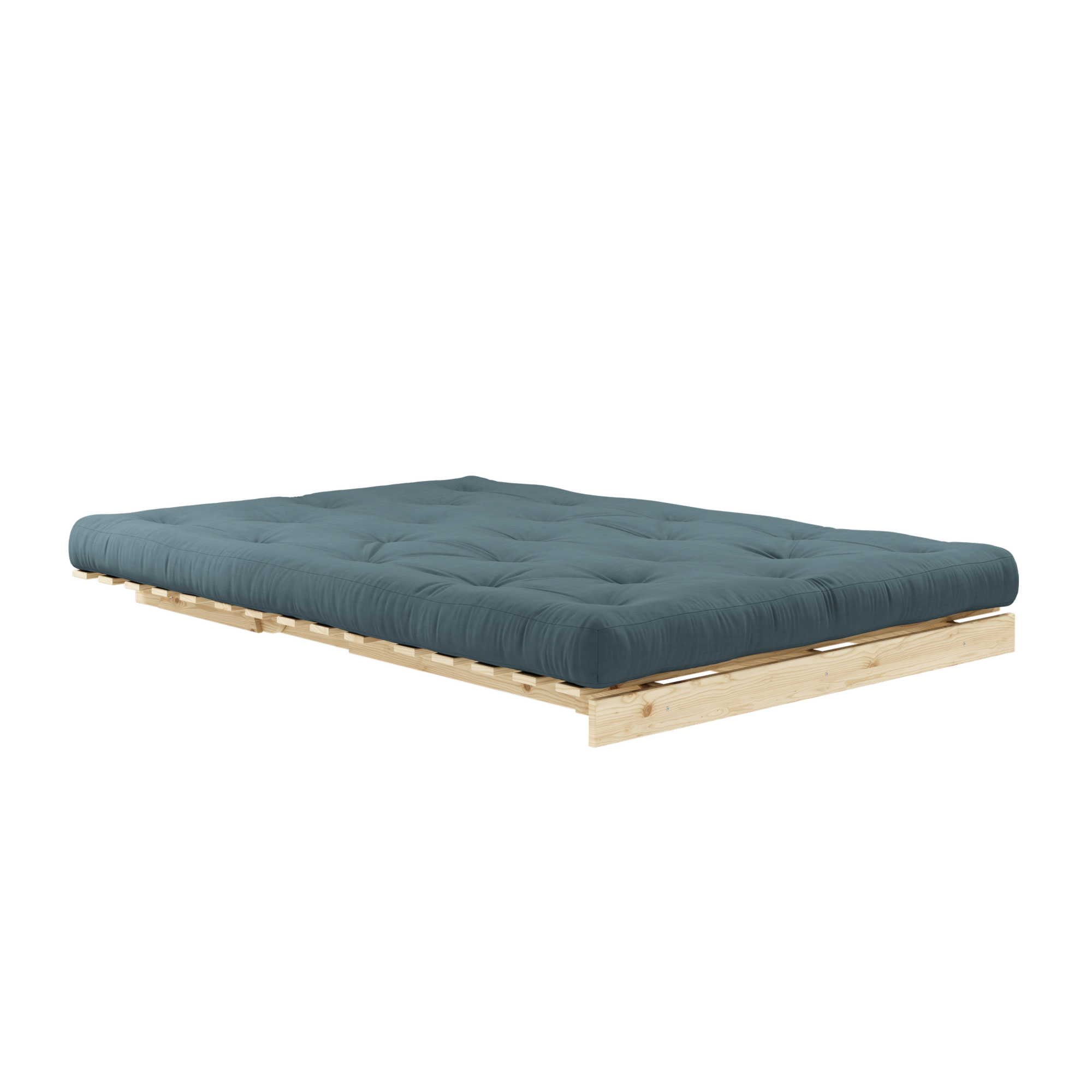 MATELAS ROOTS RAW 140 X 200 W. ROOTS BLEU PÉTROLE