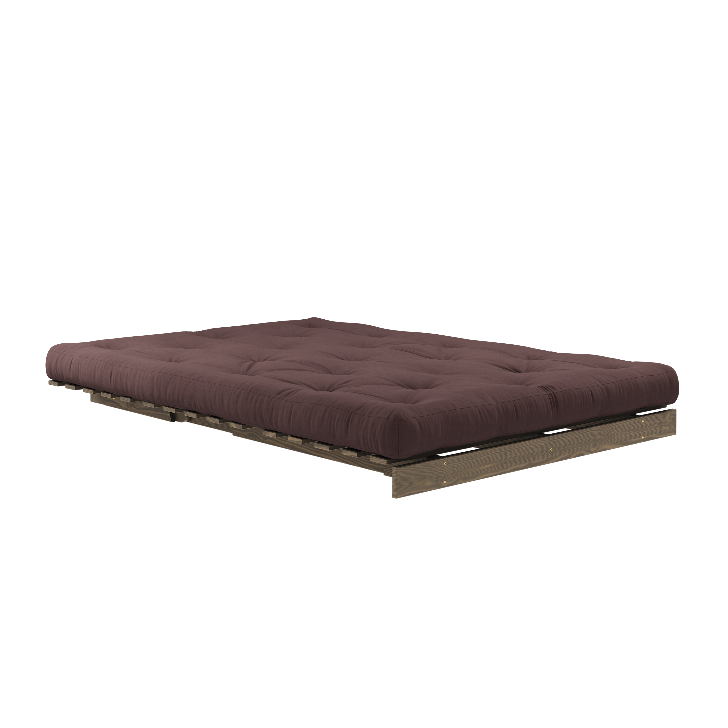 ROOTS CAROB BROWN 140 X 200 AVEC. MATELAS ROOTS MARRON