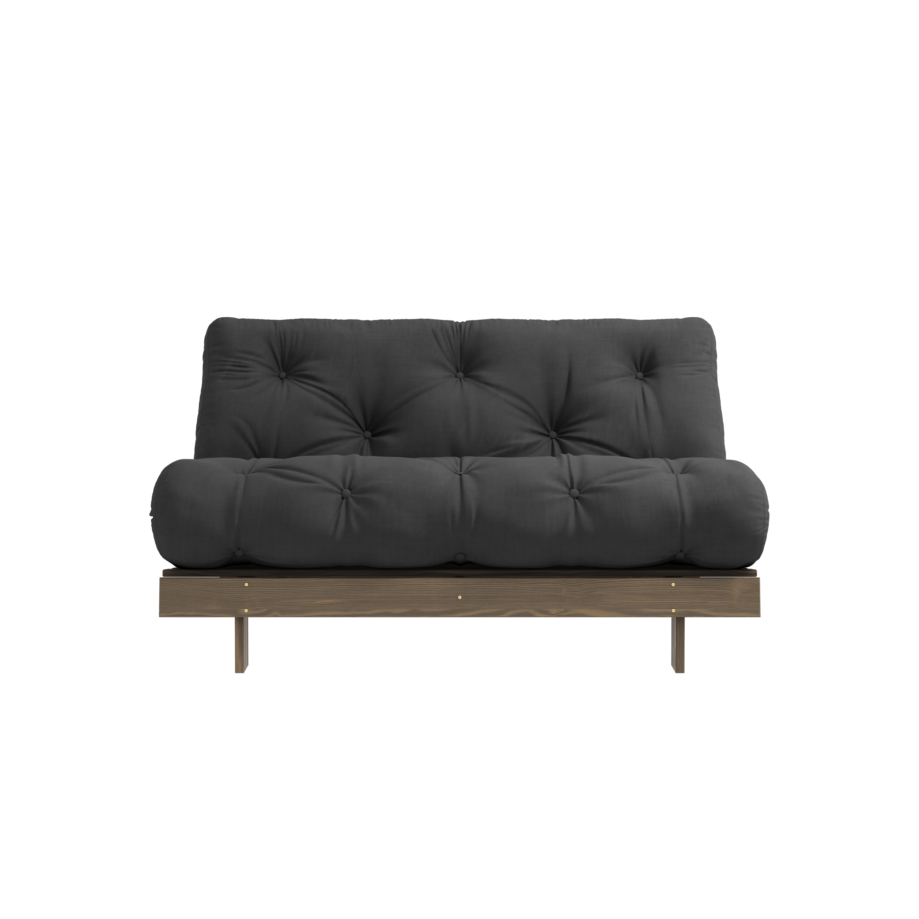 ROOTS CAROB BROWN 140 X 200 W. ROOTS MATTRESS DARK GREY