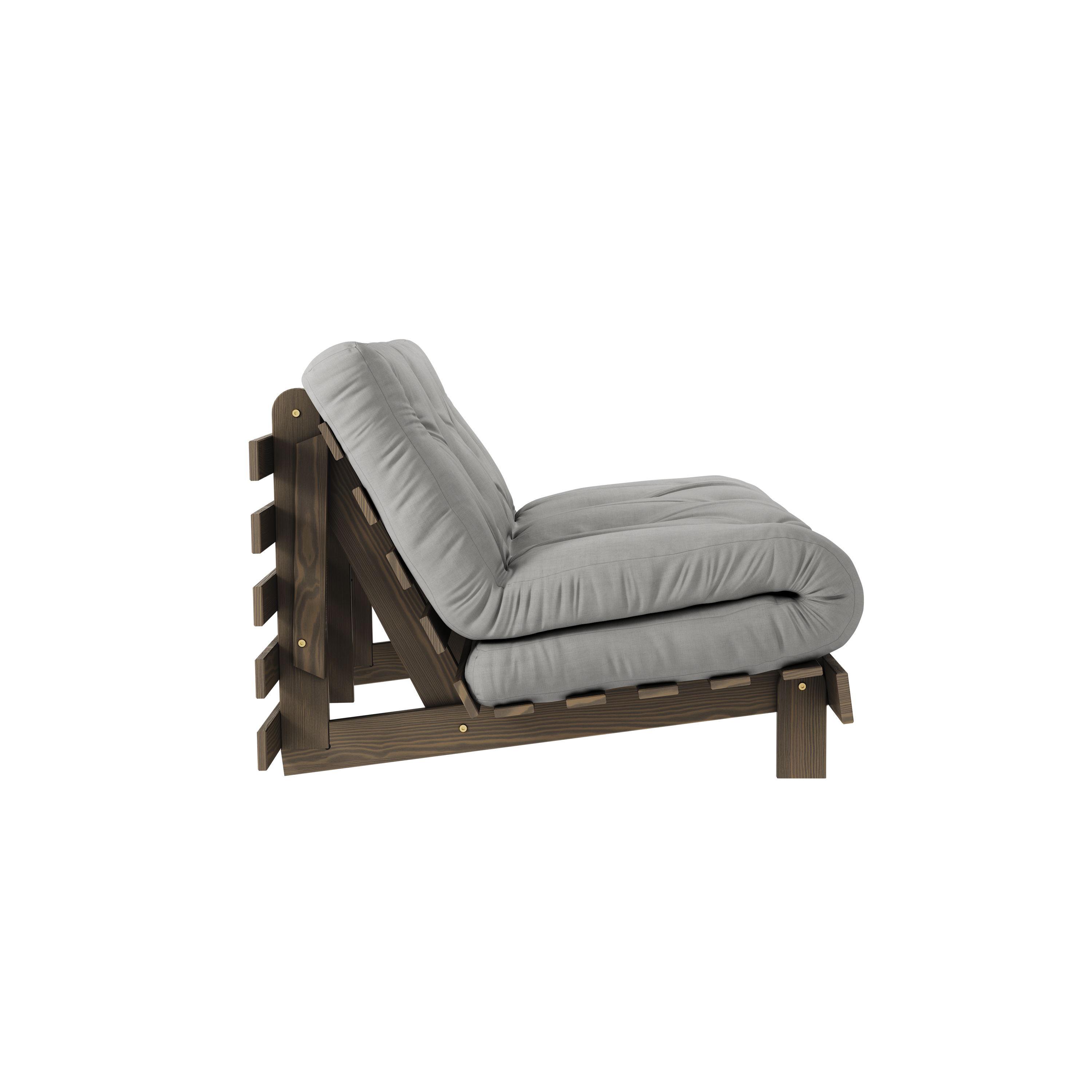 ROOTS CAROB BROWN 140 X 200 AVEC MATELAS ROOTS GRIS