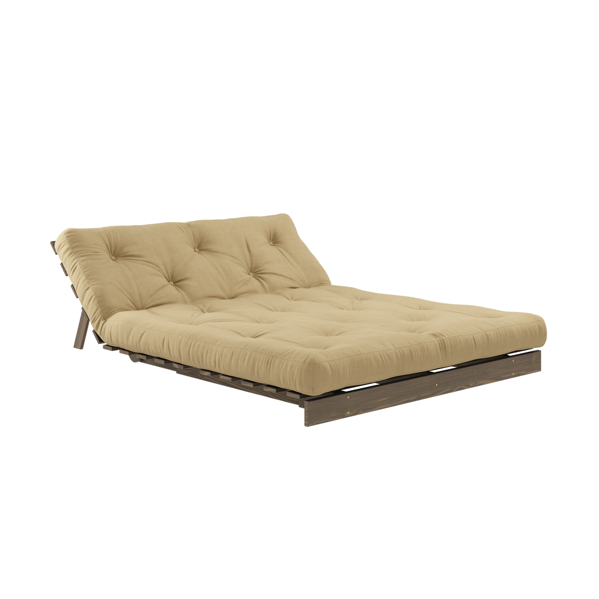 ROOTS CAROB BROWN 140 X 200 W. ROOTS MATTRESS WHEAT BEIGE
