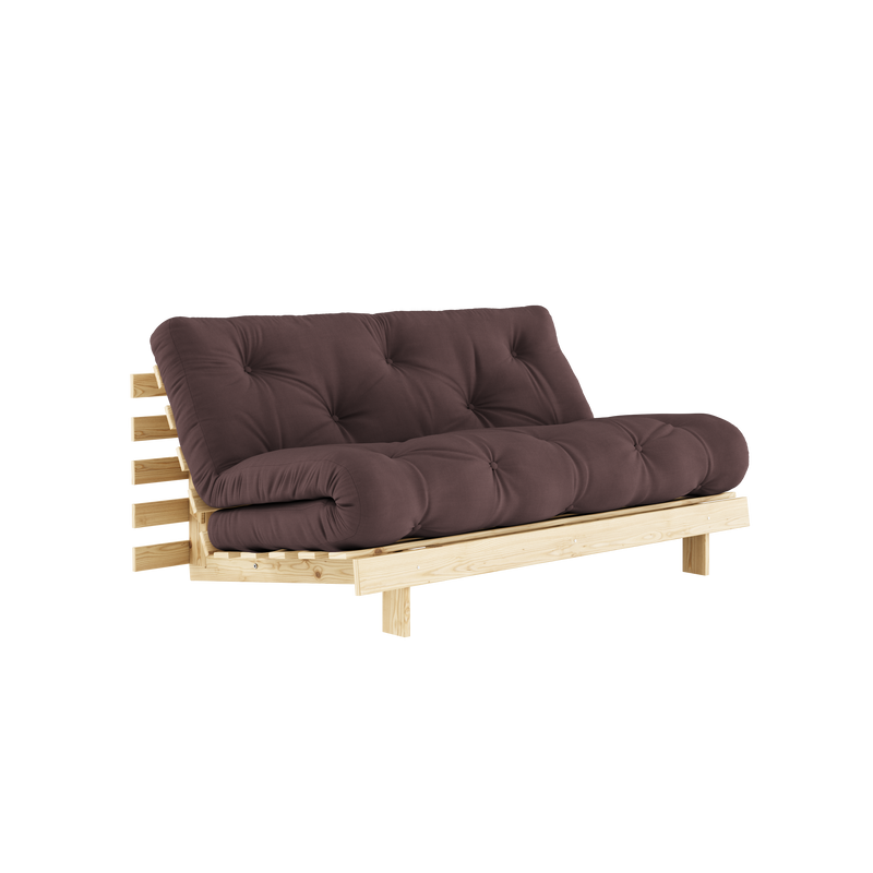 MATELAS ROOTS RAW 160 X 200 AVEC SOMMIER ROOTS MARRON