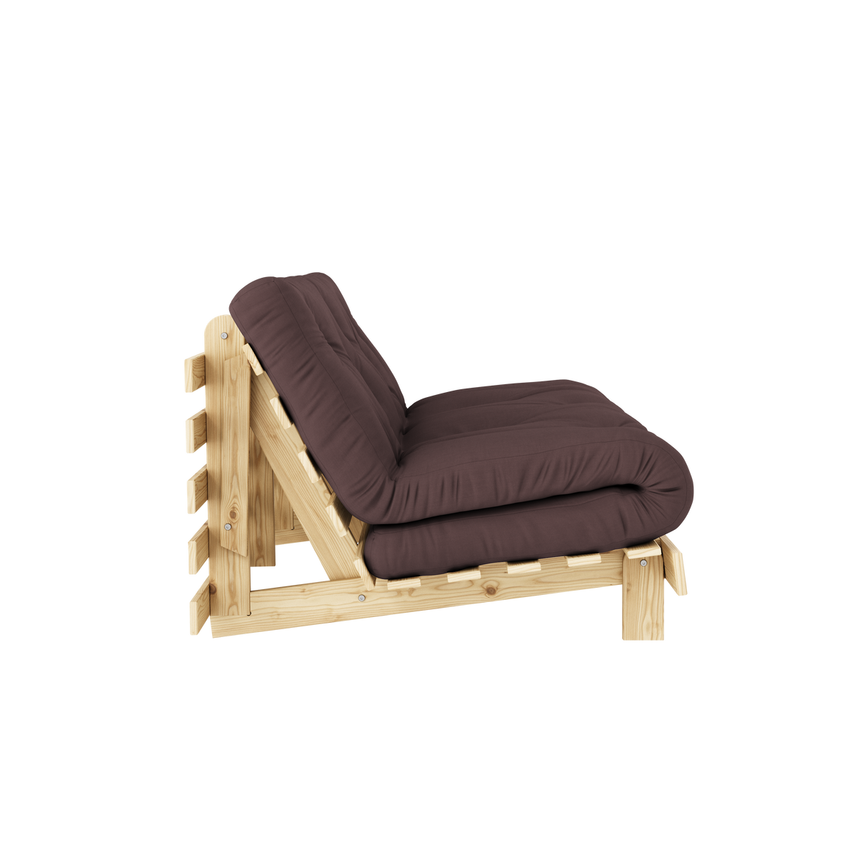 ROOTS RAW 160 X 200 W. ROOTS MATTRESS BROWN