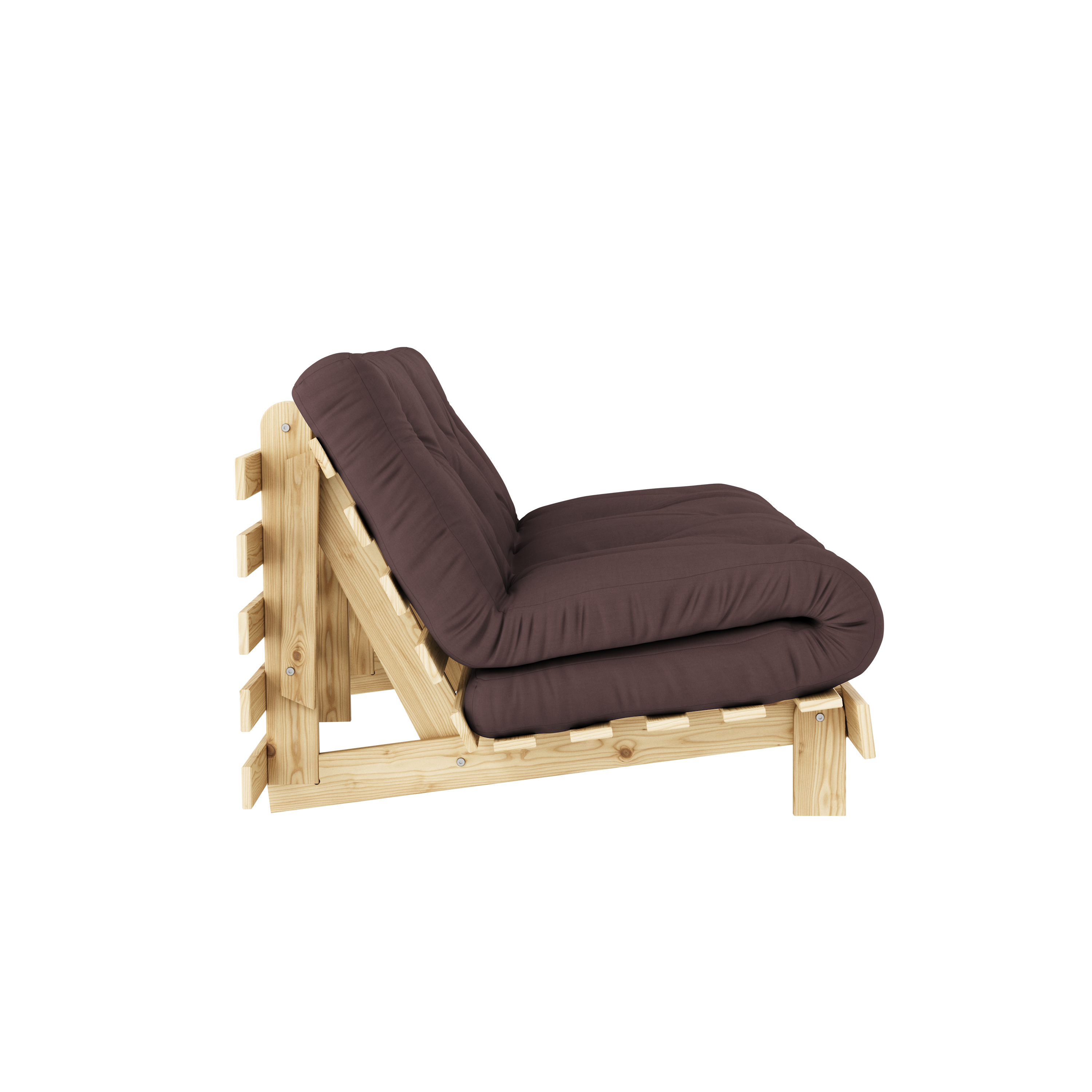 MATELAS ROOTS RAW 160 X 200 AVEC SOMMIER ROOTS MARRON