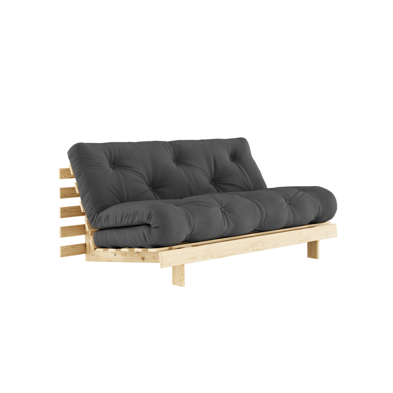 ROOTS RAW 160 X 200 W. ROOTS MATTRESS DARK GREY