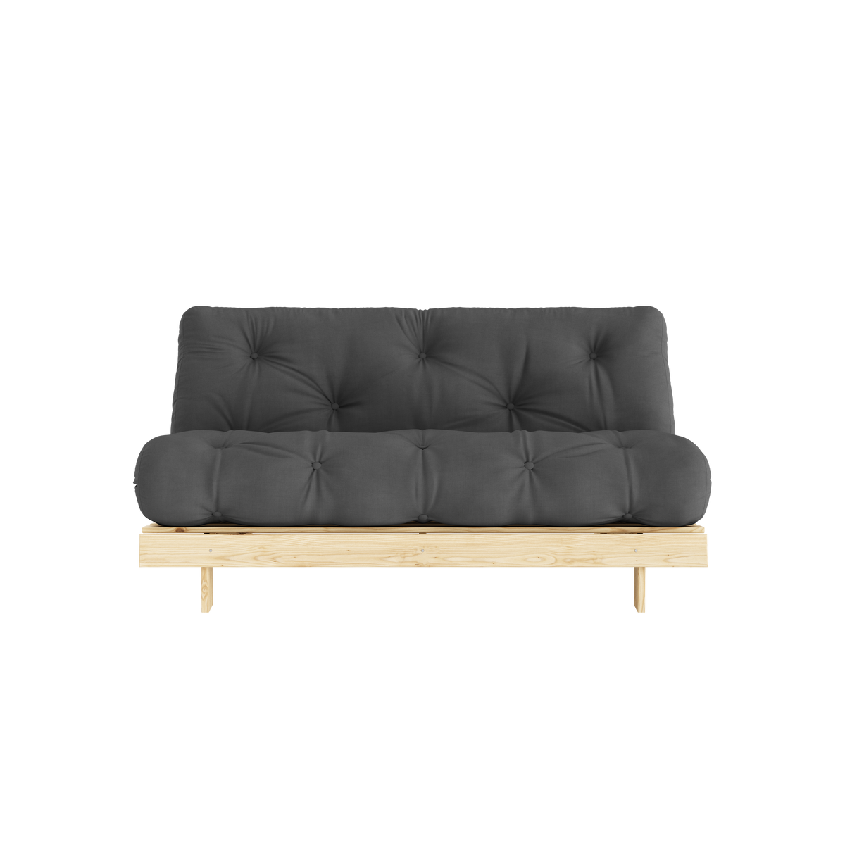 ROOTS RAW 160 X 200 W. ROOTS MATTRESS DARK GREY