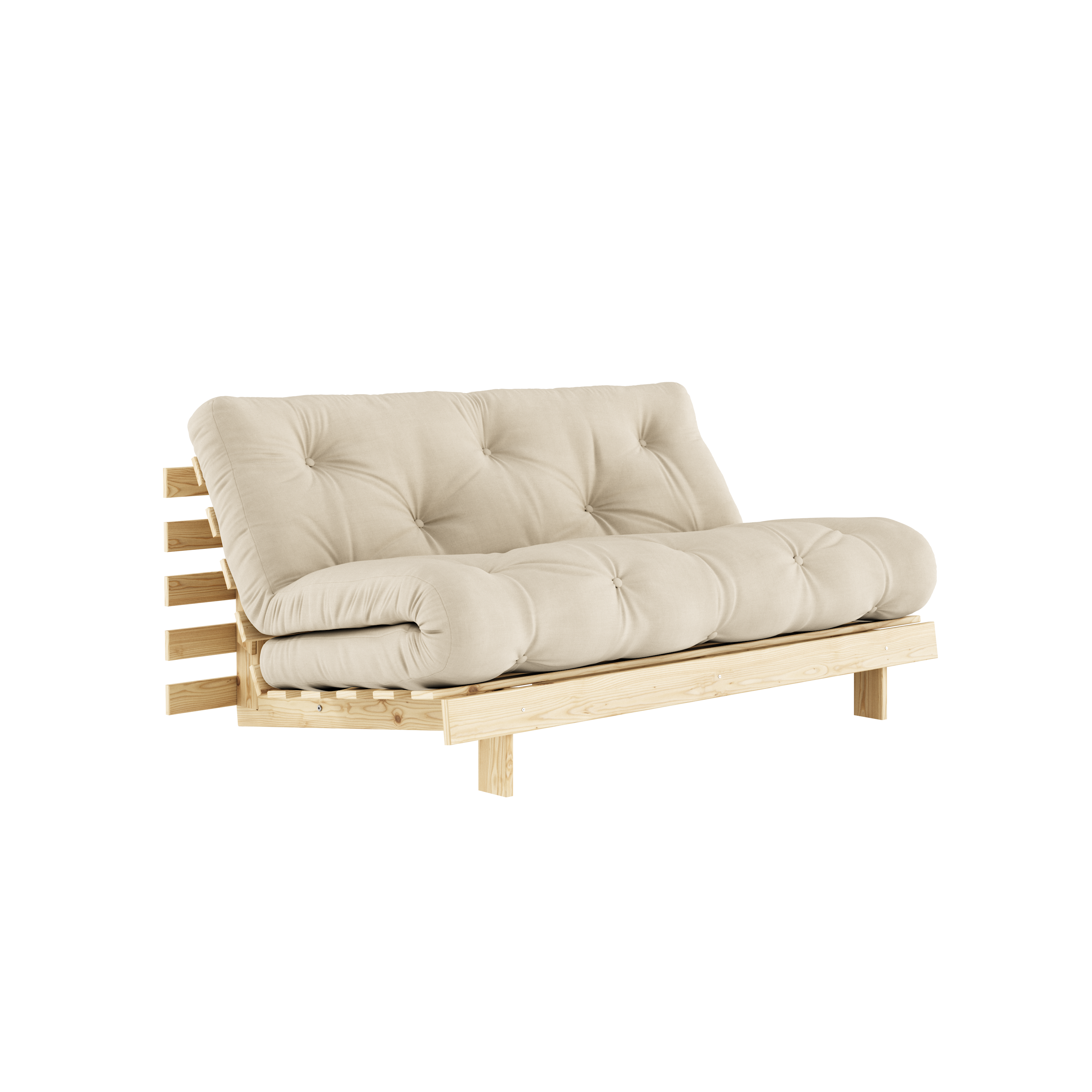 MATELAS ROOTS RAW 160 X 200 AVEC SOMMIER ROOTS BEIGE