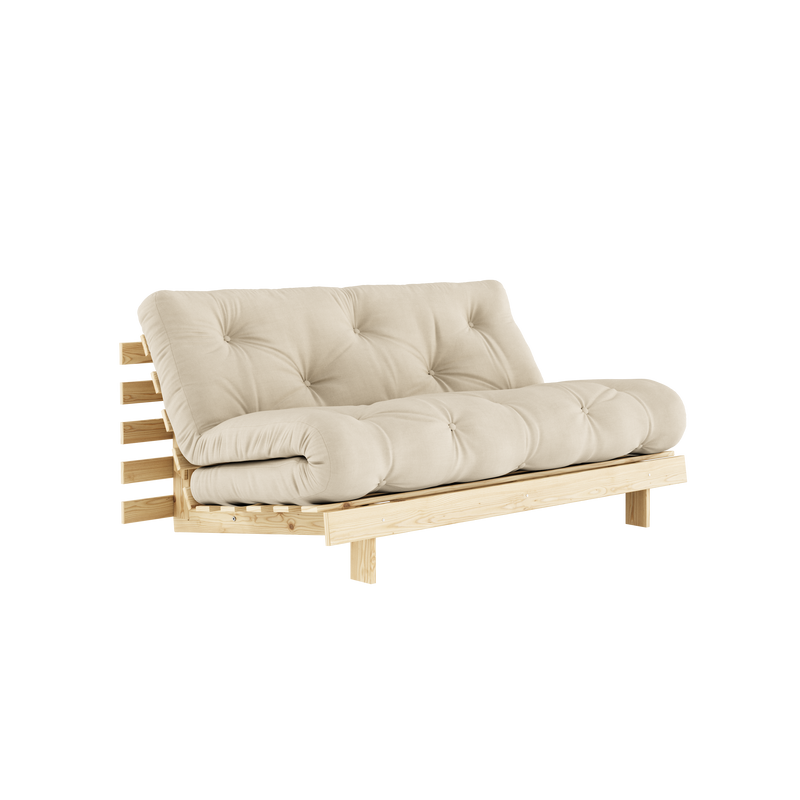 MATELAS ROOTS RAW 160 X 200 AVEC SOMMIER ROOTS BEIGE
