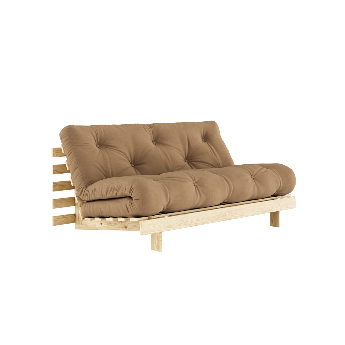 MATELAS ROOTS RAW 160 X 200 AVEC MATELAS ROOTS MOCCA