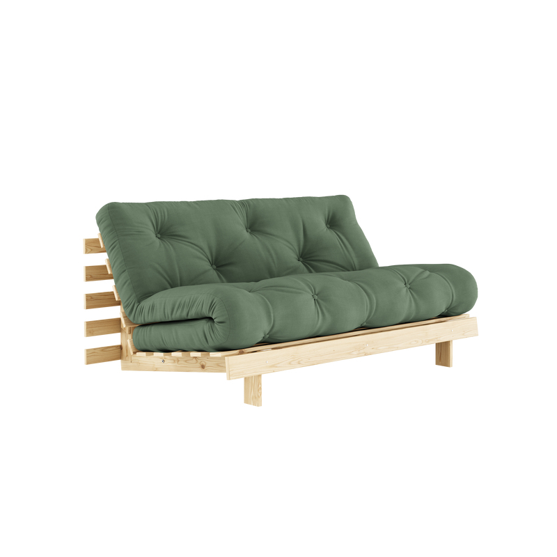 ROOTS RAW 160 X 200 W. ROOTS MATTRESS OLIVE GREEN