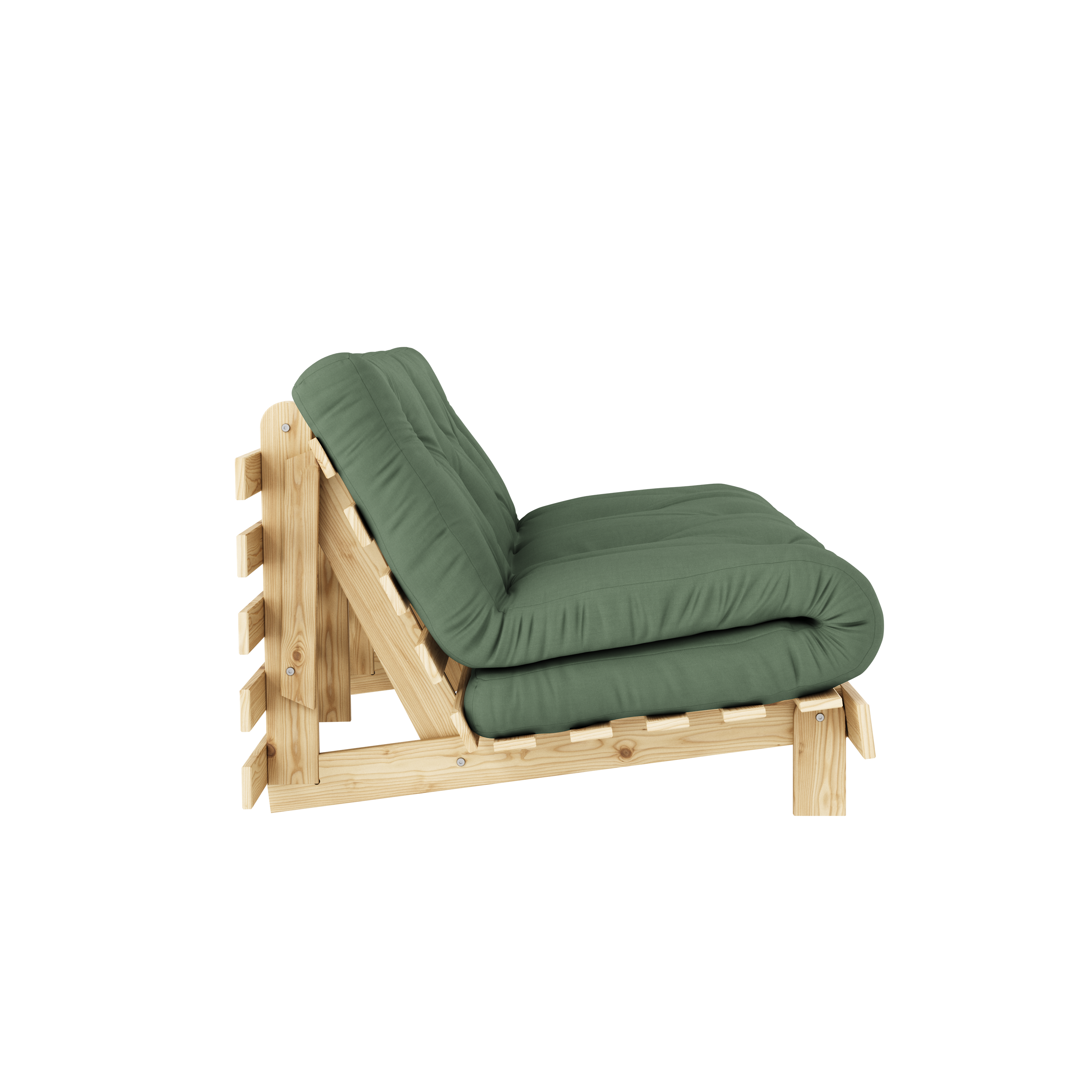 ROOTS RAW 160 X 200 W. ROOTS MATTRESS OLIVE GREEN