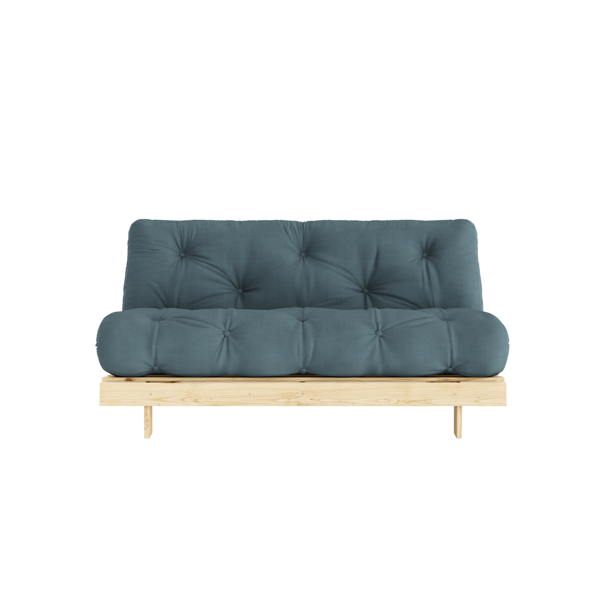ROOTS BRUT 160 X 200 AVEC MATELAS ROOTS BLEU PÉTROLE
