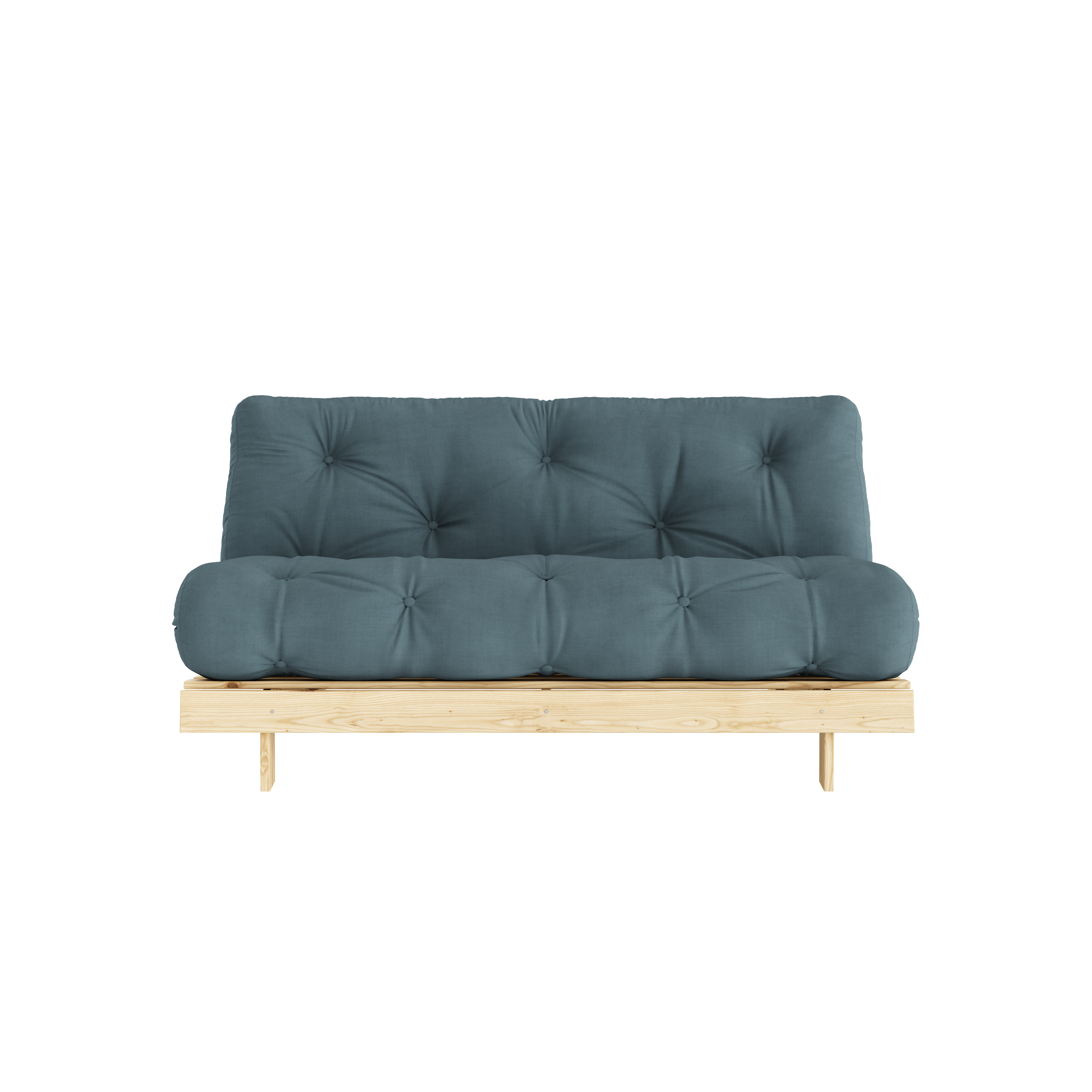 ROOTS BRUT 160 X 200 AVEC MATELAS ROOTS BLEU PÉTROLE