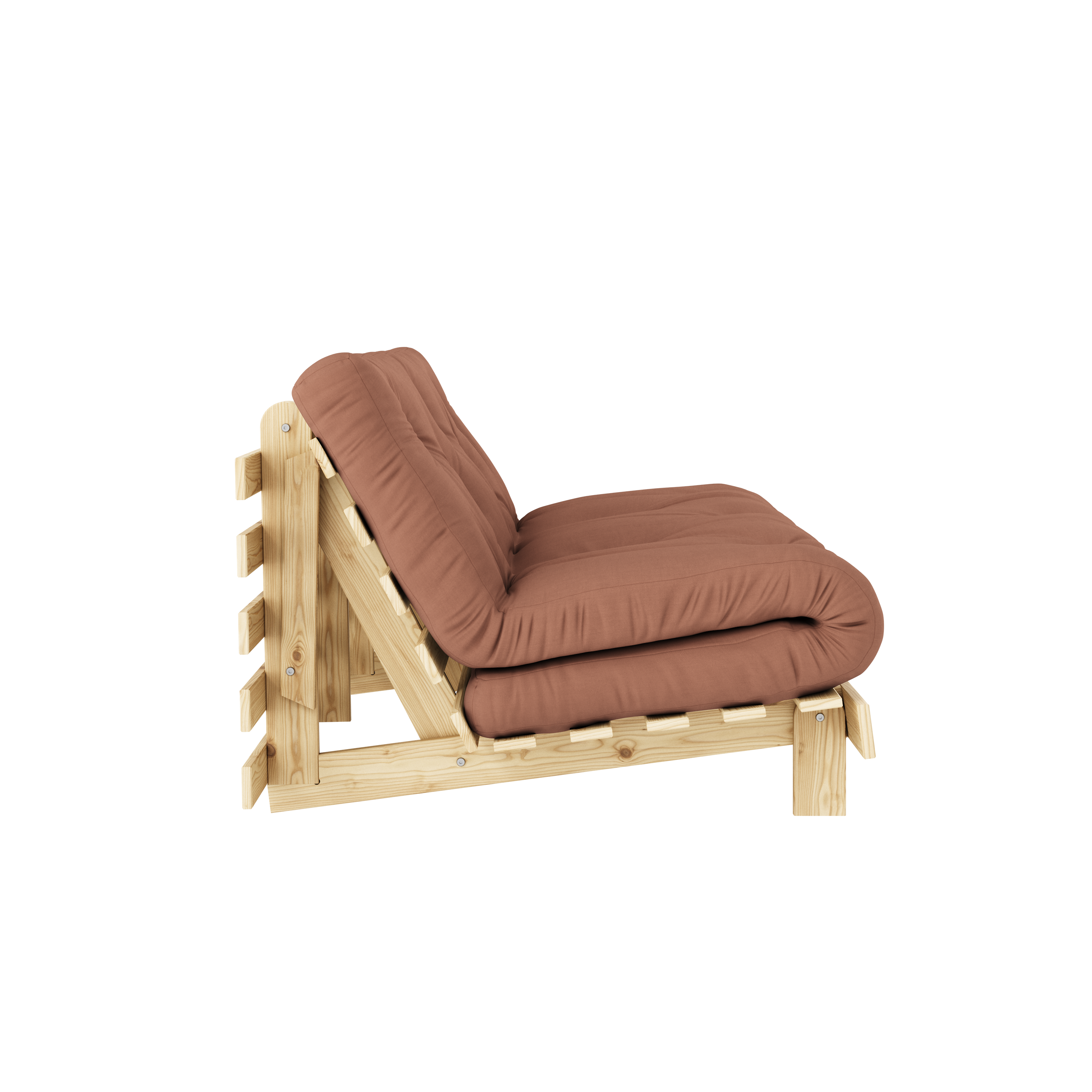 ROOTS RAW 160 X 200 W. ROOTS MATTRESS CLAY BROWN