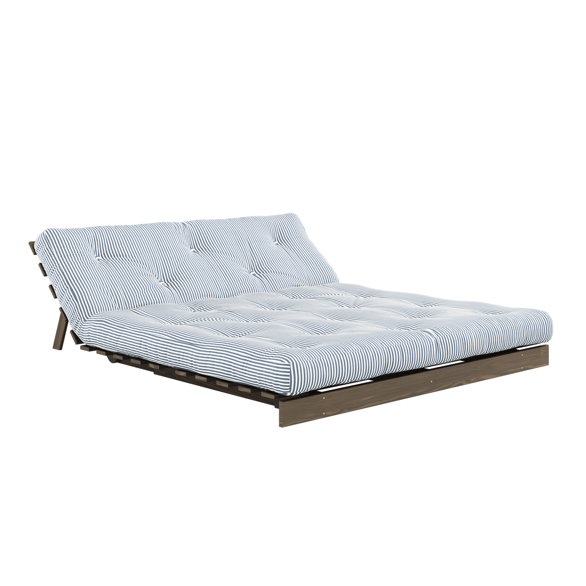 ROOTS CAROB BROWN 160 X 200 W. ROOTS MATTRESS BEACH BLUE