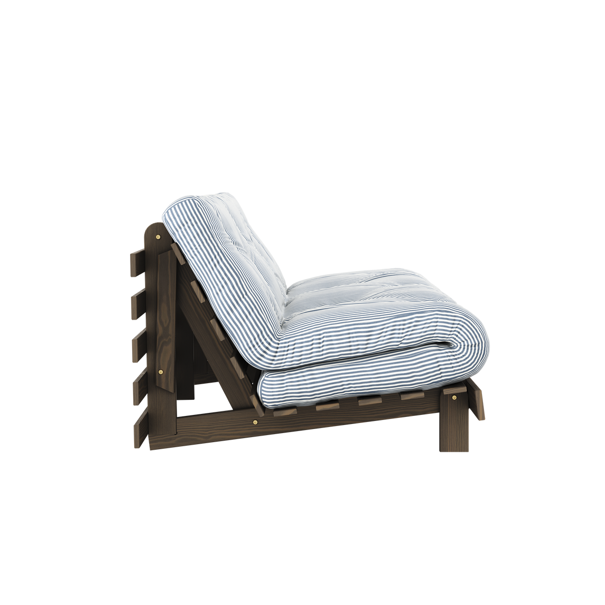 ROOTS CAROB BROWN 160 X 200 W. ROOTS MATTRESS BEACH BLUE