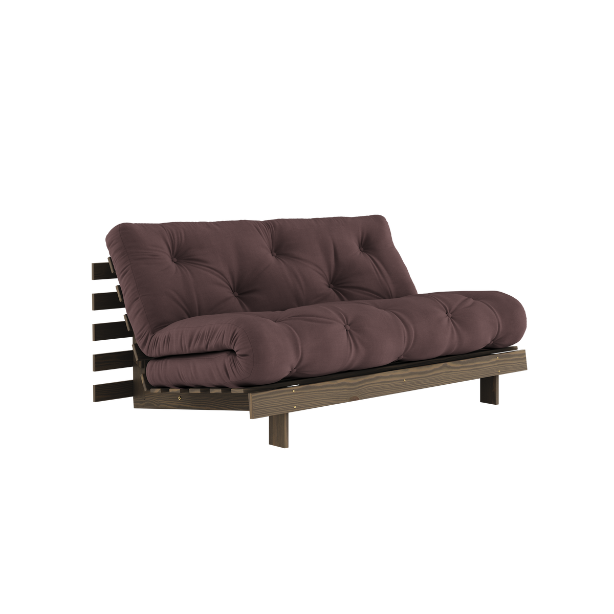 ROOTS CAROB BROWN 160 X 200 AVEC MATELAS ROOTS MARRON