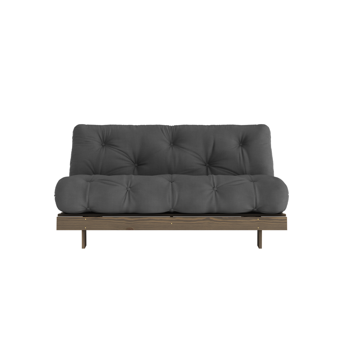 ROOTS CAROB BROWN 160 X 200 W. ROOTS MATTRESS DARK GREY
