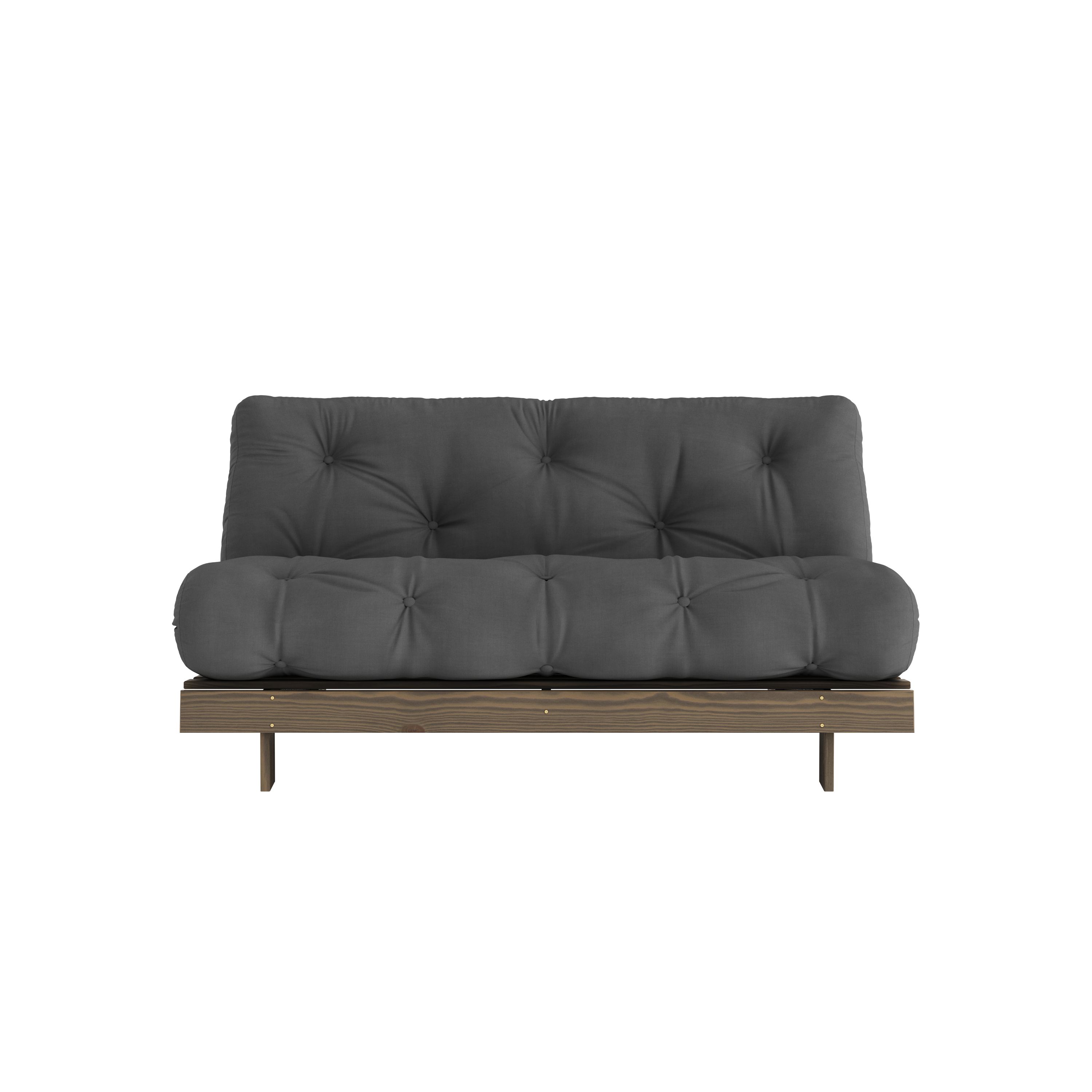 ROOTS CAROB BROWN 160 X 200 W. ROOTS MATTRESS DARK GREY