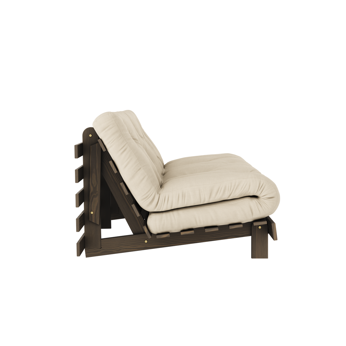 ROOTS CAROB BROWN 160 X 200 W. ROOTS MATTRESS BEIGE