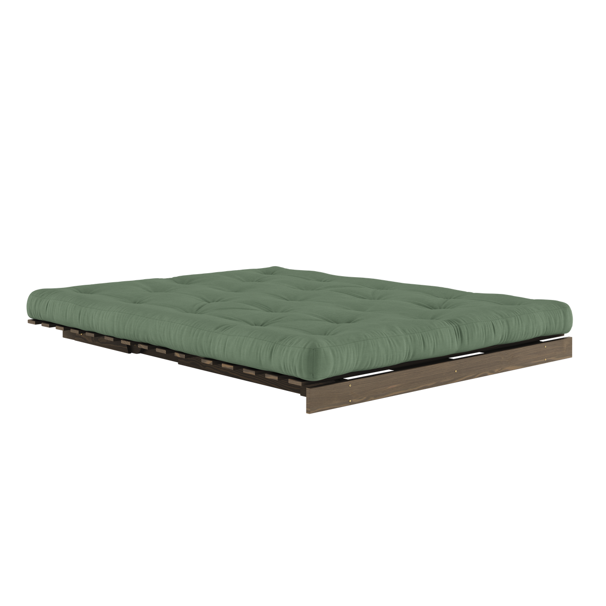 ROOTS CAROB BROWN 160 X 200 W. ROOTS MATTRESS OLIVE GREEN