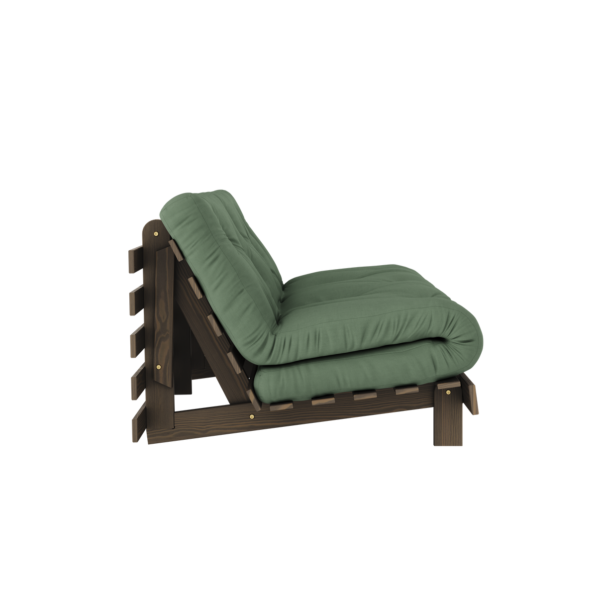 ROOTS CAROB BROWN 160 X 200 W. ROOTS MATTRESS OLIVE GREEN