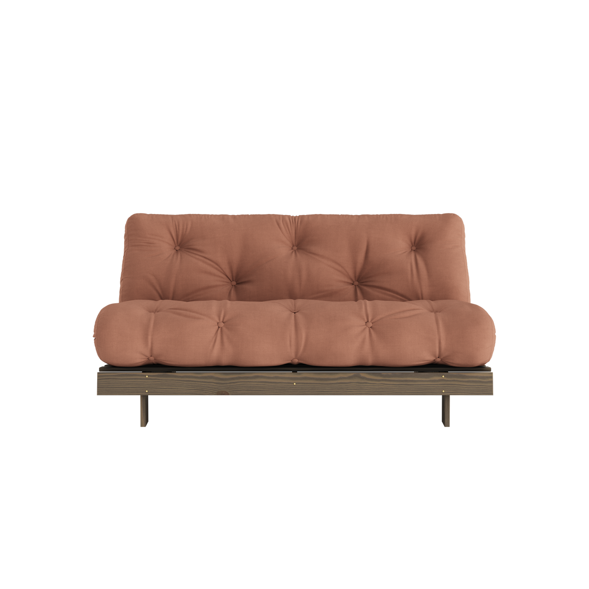 ROOTS BRUN CAROUBE 160 X 200 AVEC MATELAS ROOTS BRUN ARGILE