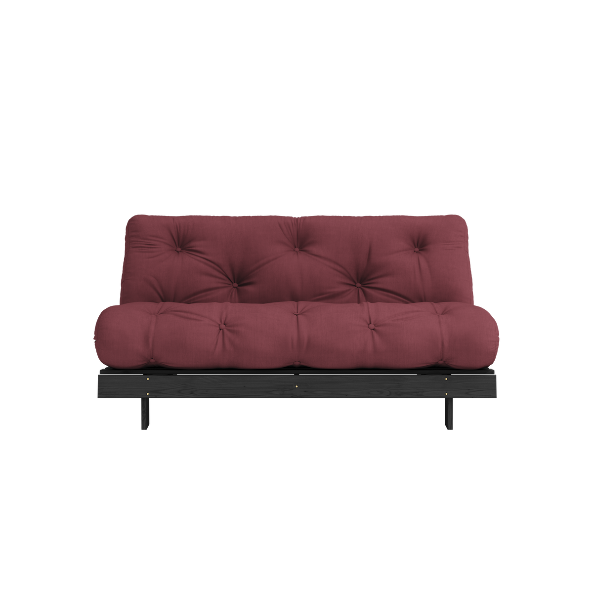 ROOTS BLACK NIGHT LACQUERED 160 X 200 W. ROOTS MATTRESS BORDEAUX