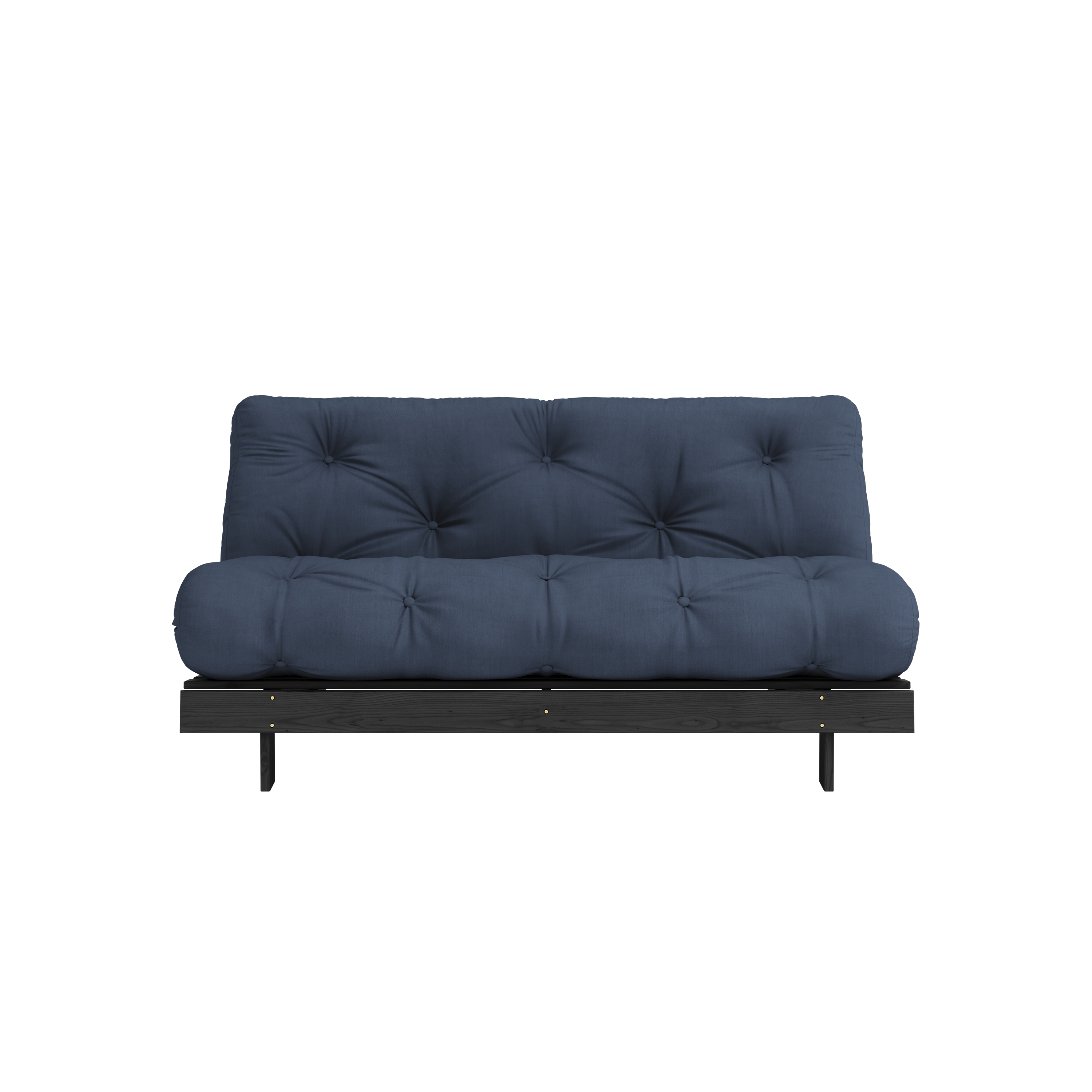 ROOTS BLACK NIGHT LACQUERED 160 X 200 W. ROOTS MATTRESS NAVY