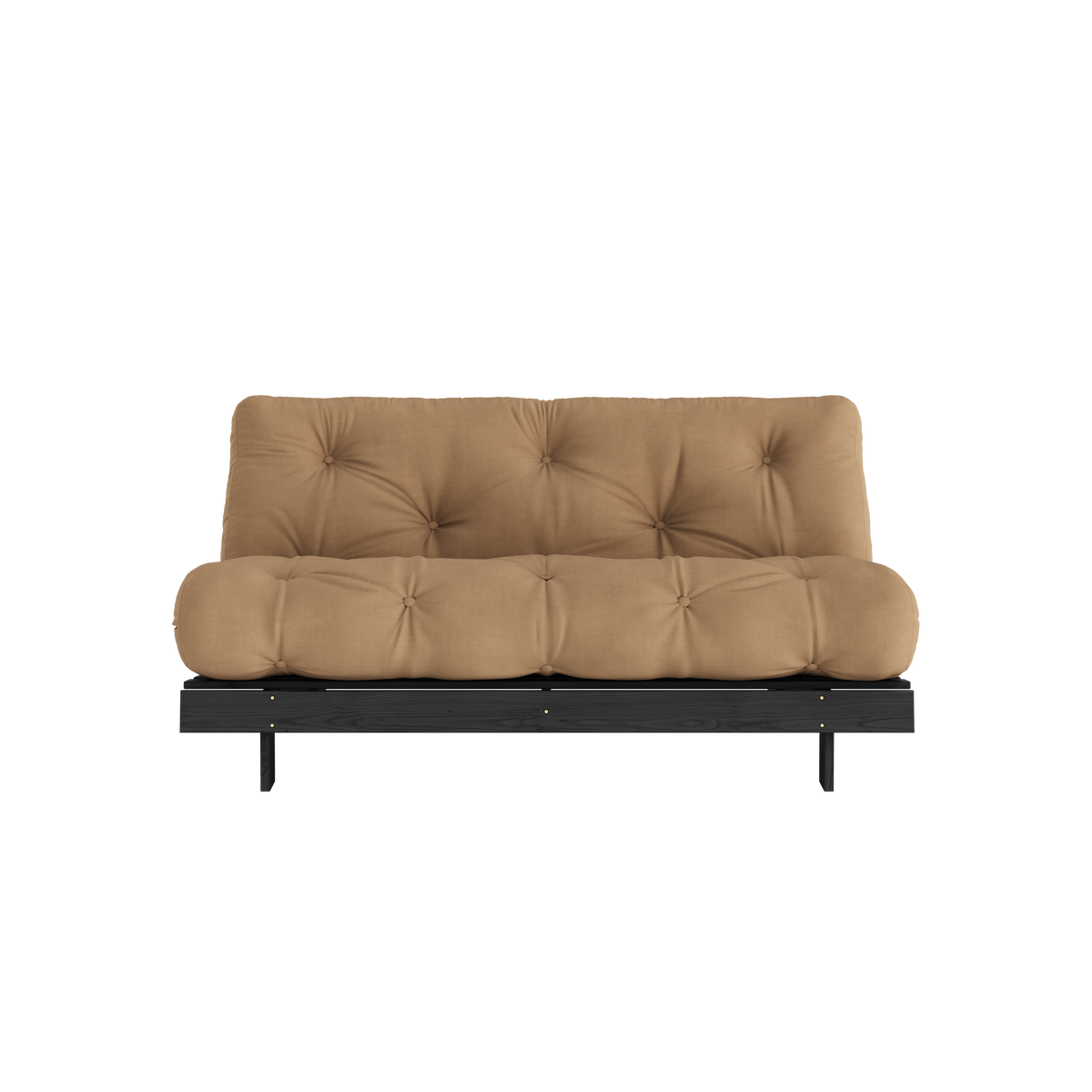 ROOTS BLACK NIGHT LACQUERED 160 X 200 W. ROOTS MATTRESS MOCCA