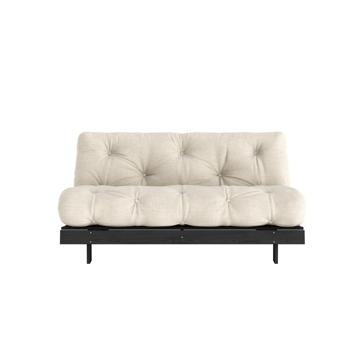 ROOTS BLACK NIGHT LACQUERED 160 X 200 W. ROOTS MATTRESS LINEN