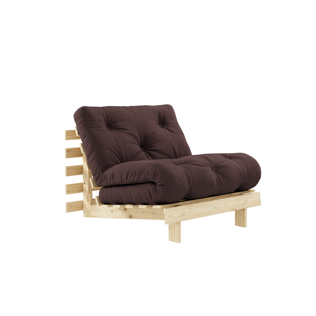 ROOTS RAW 90 X 200 W. ROOTS MATTRESS BROWN