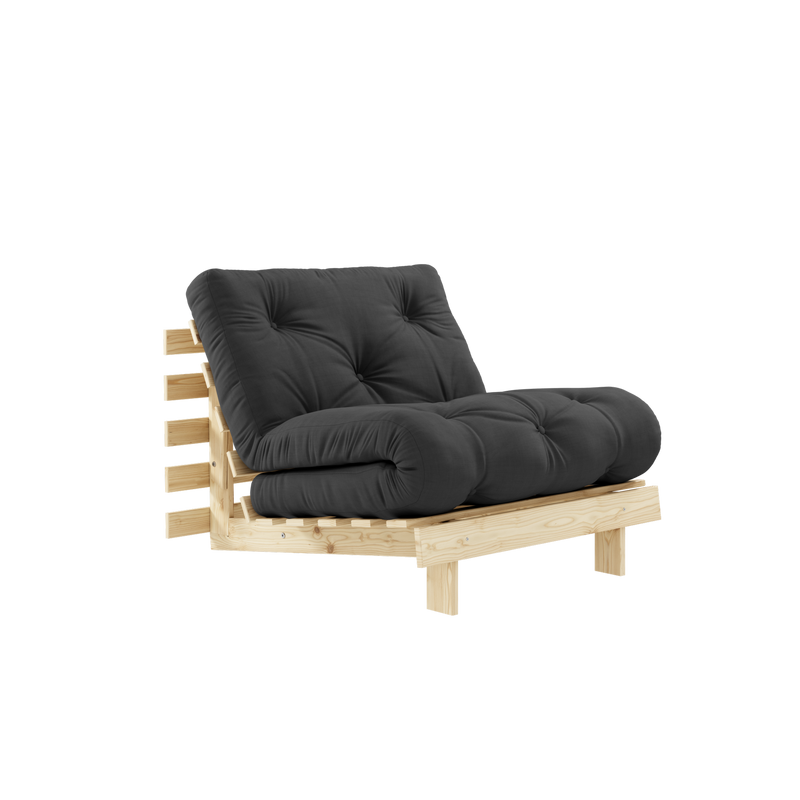 ROOTS RAW 90 X 200 W. ROOTS MATTRESS DARK GREY