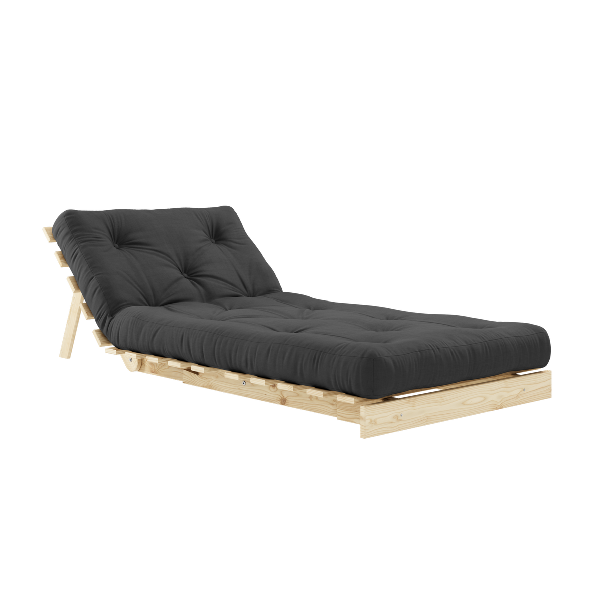 ROOTS RAW 90 X 200 W. ROOTS MATTRESS DARK GREY