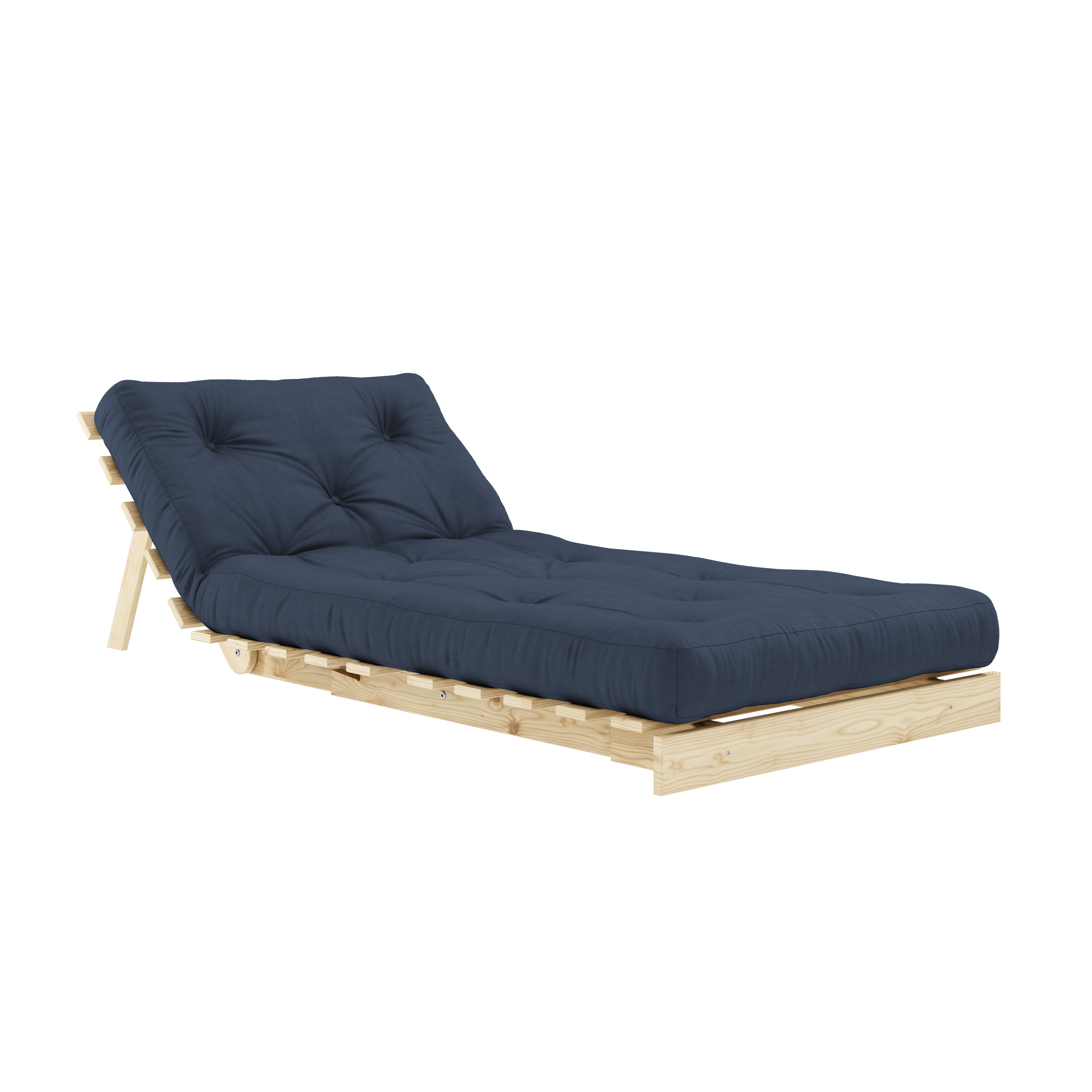 ROOTS RAW 90 X 200 AVEC MATELAS ROOTS BLEU MARINE 90 X 200