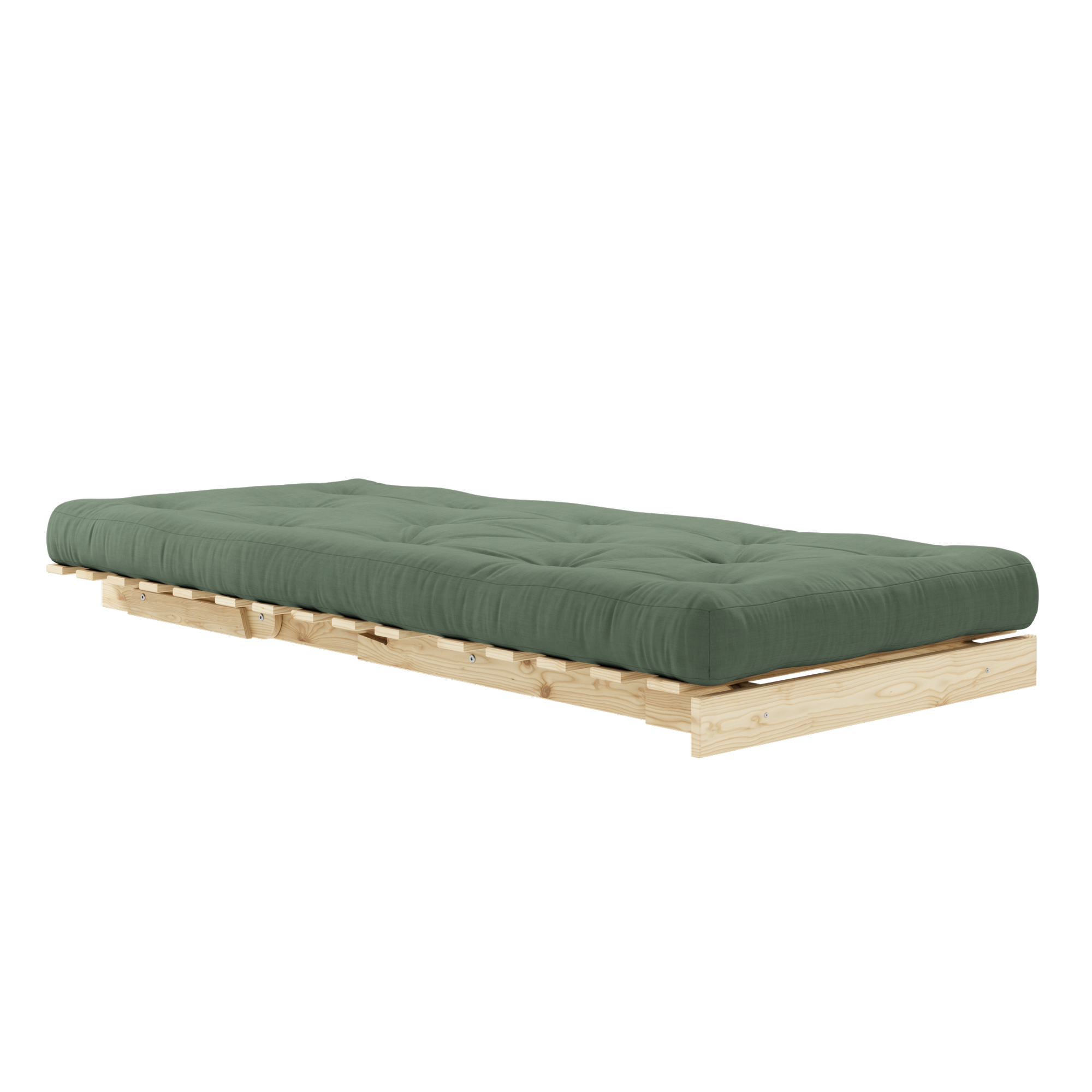 ROOTS RAW 90 X 200 W. ROOTS MATTRESS OLIVE GREEN