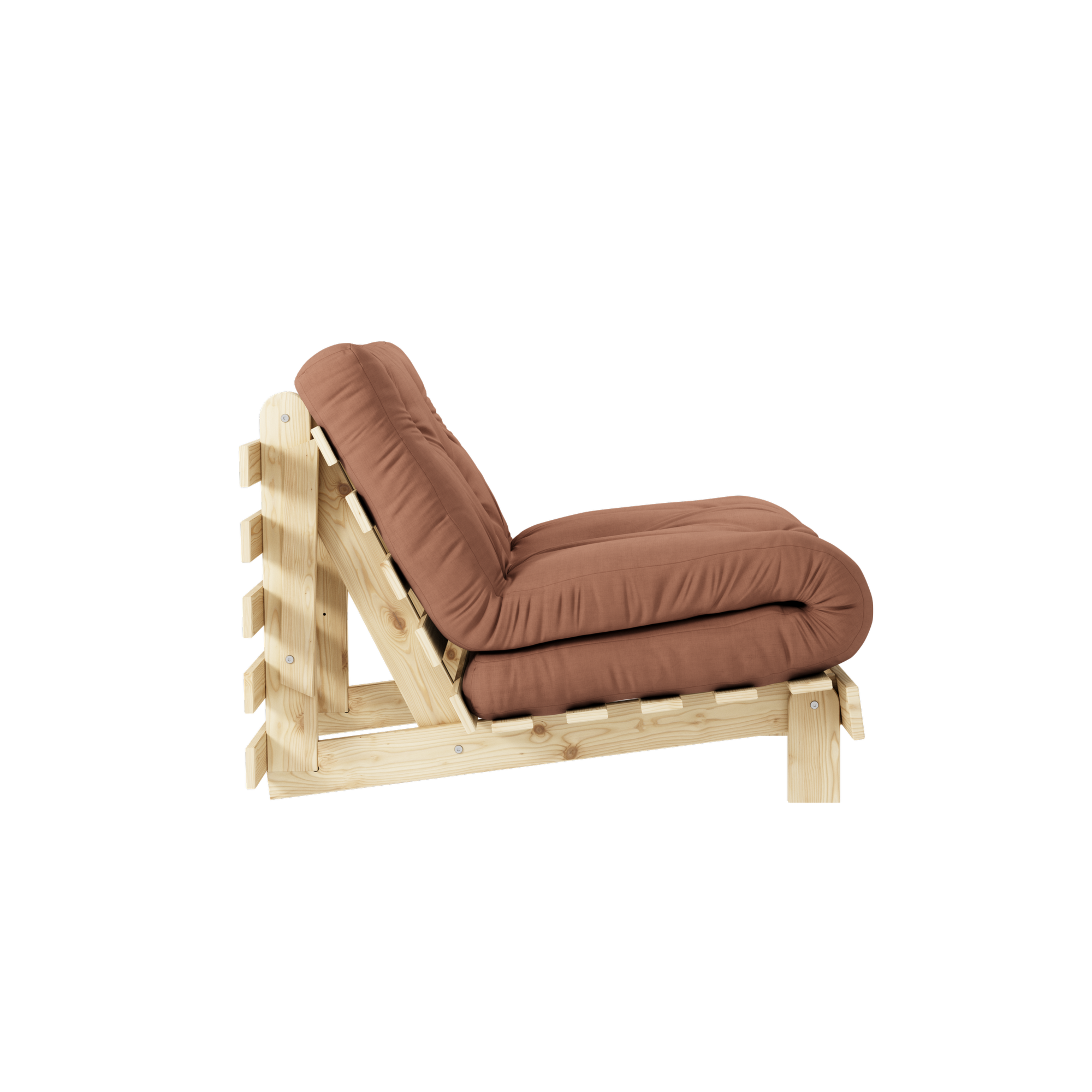 ROOTS RAW 90 X 200 W. ROOTS MATTRESS CLAY BROWN