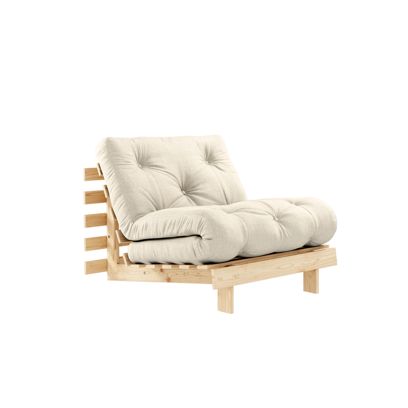 ROOTS RAW 90 X 200 AVEC DRAPS DE LIT ROOTS 90 X 200