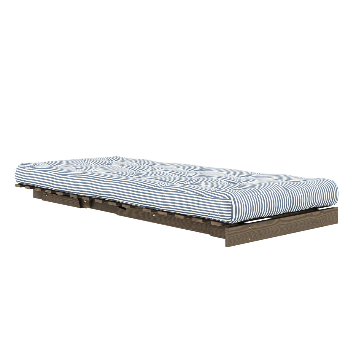 ROOTS CAROB BROWN 90 X 200 W. ROOTS MATTRESS BEACH BLUE