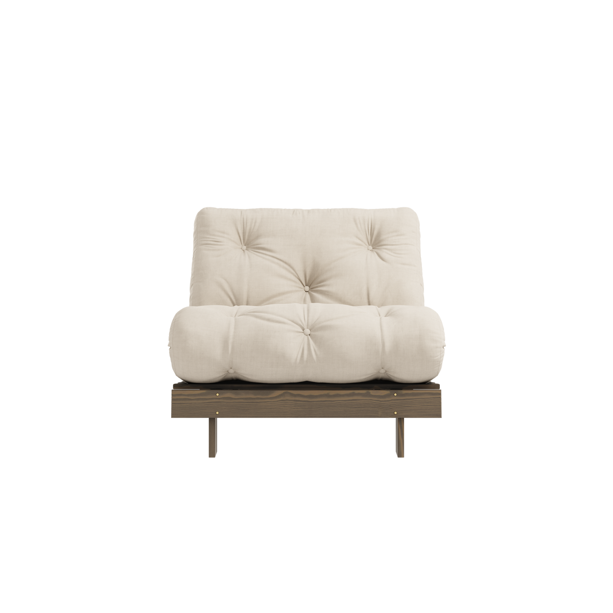 ROOTS CAROB BROWN 90 X 200 W. ROOTS MATTRESS BEIGE
