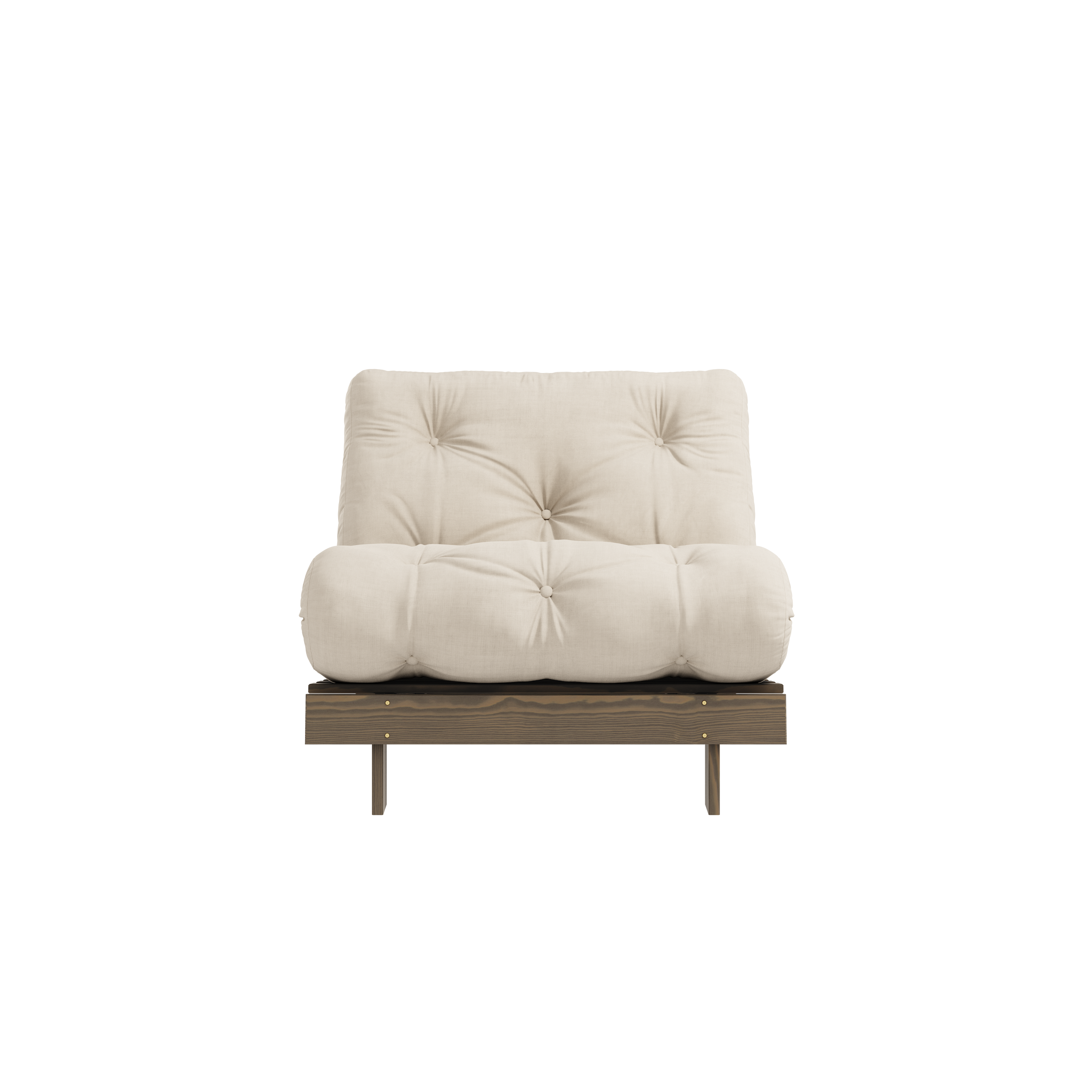 ROOTS CAROB BROWN 90 X 200 W. ROOTS MATTRESS BEIGE