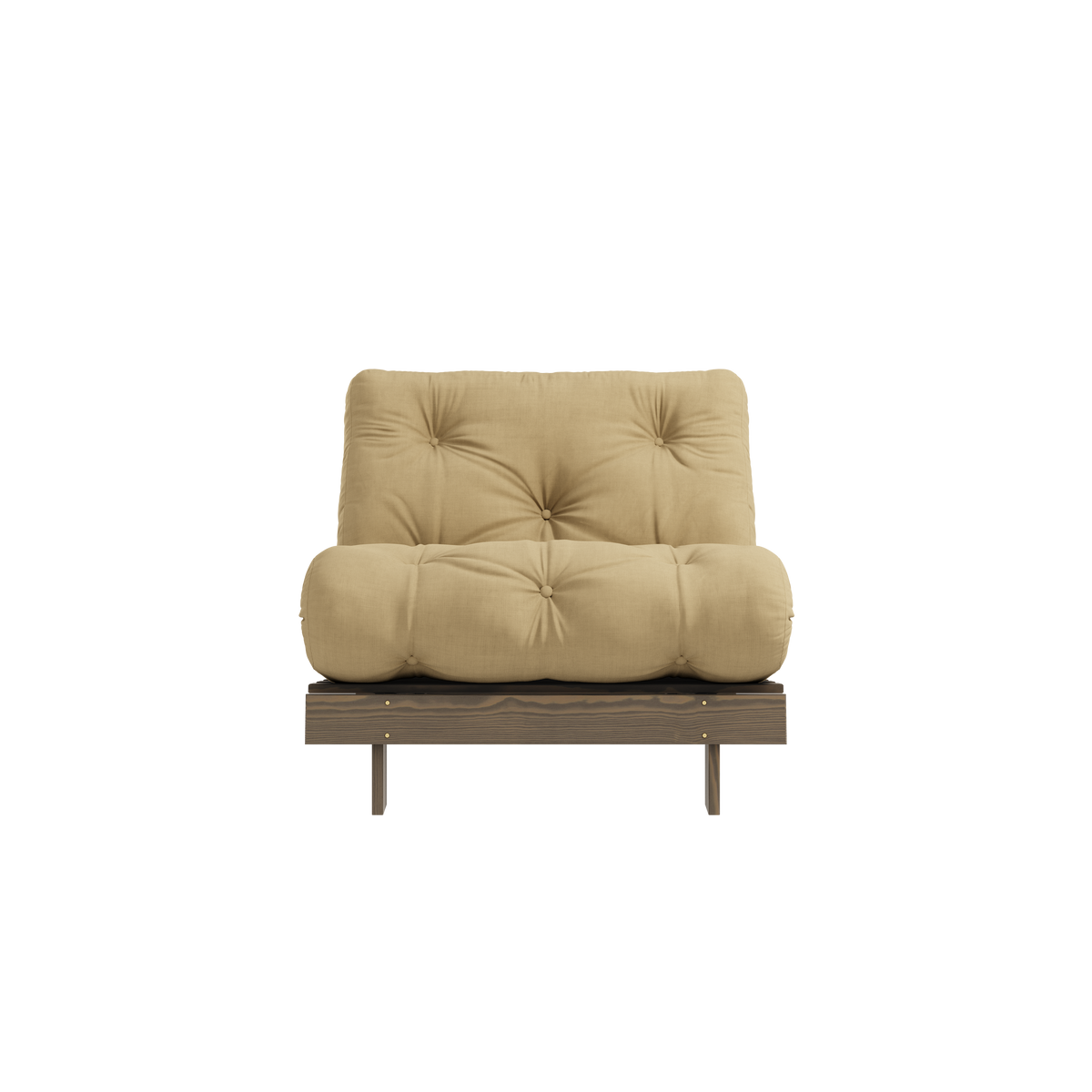 ROOTS CAROB BROWN 90 X 200 W. ROOTS MATTRESS WHEAT BEIGE