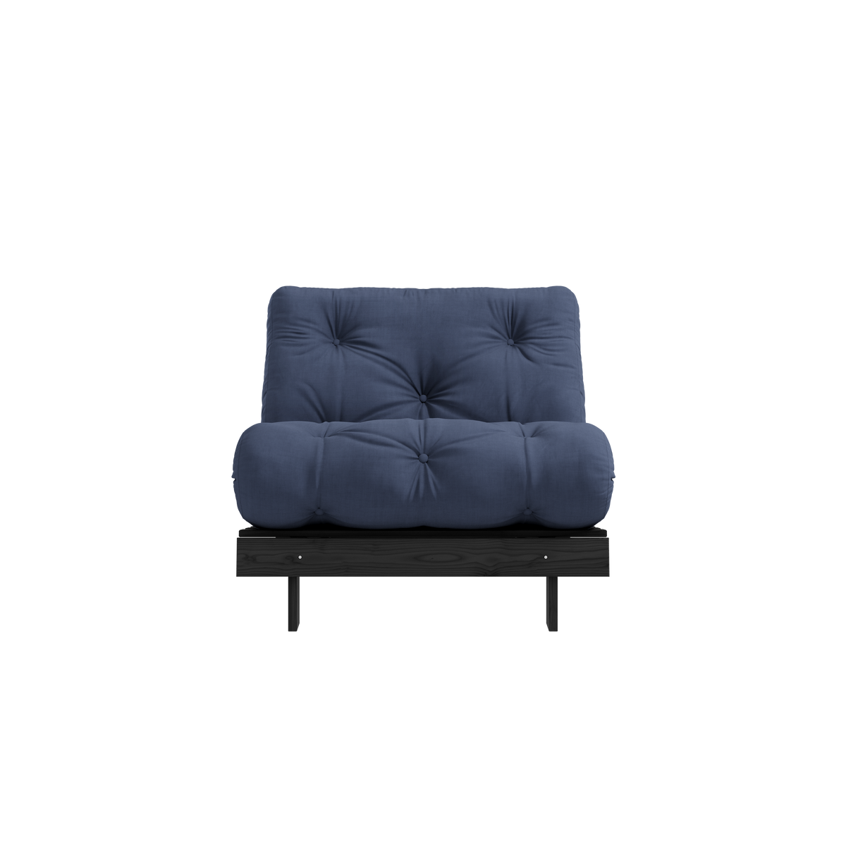 ROOTS BLACK NIGHT LACQUERED 90 X 200 W. ROOTS MATTRESS NAVY