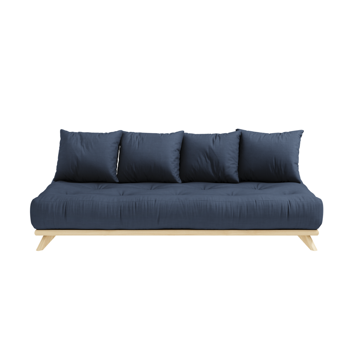 SENZA DAYBED CLEAR LACQUERED W. SENZA DAYBED MATTRESS SET NAVY
