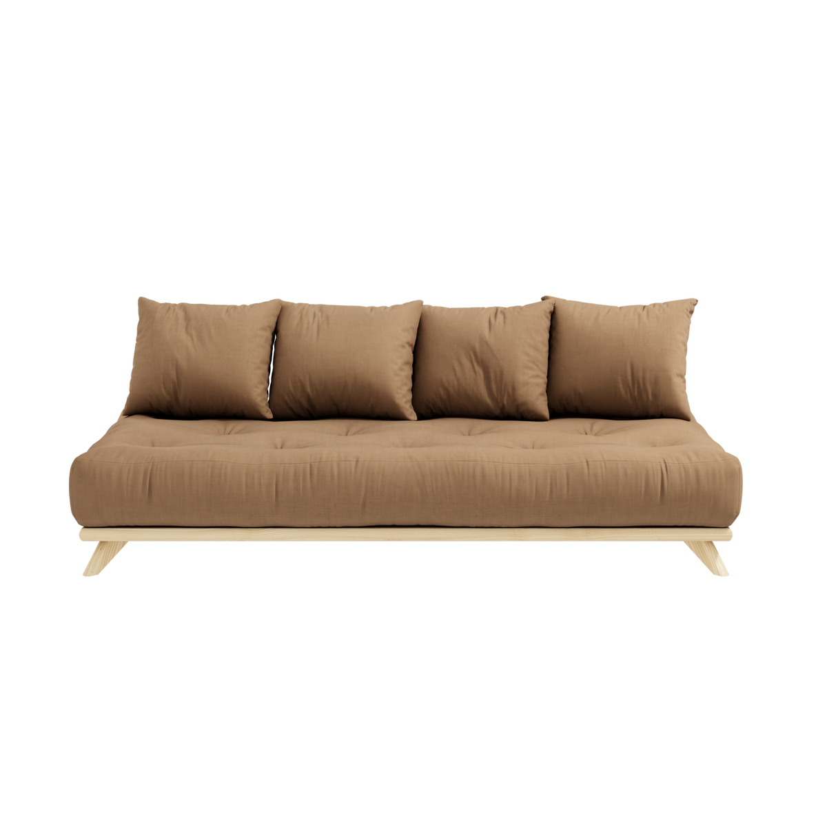 SENZA DAYBED CLEAR LACQUERED W. SENZA DAYBED MATTRESS SET MOCCA