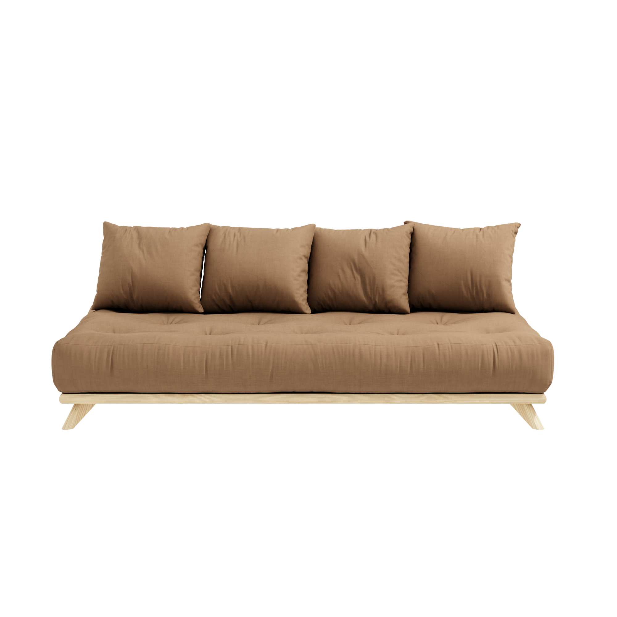 SENZA DAYBED CLEAR LACQUERED W. SENZA DAYBED MATTRESS SET MOCCA