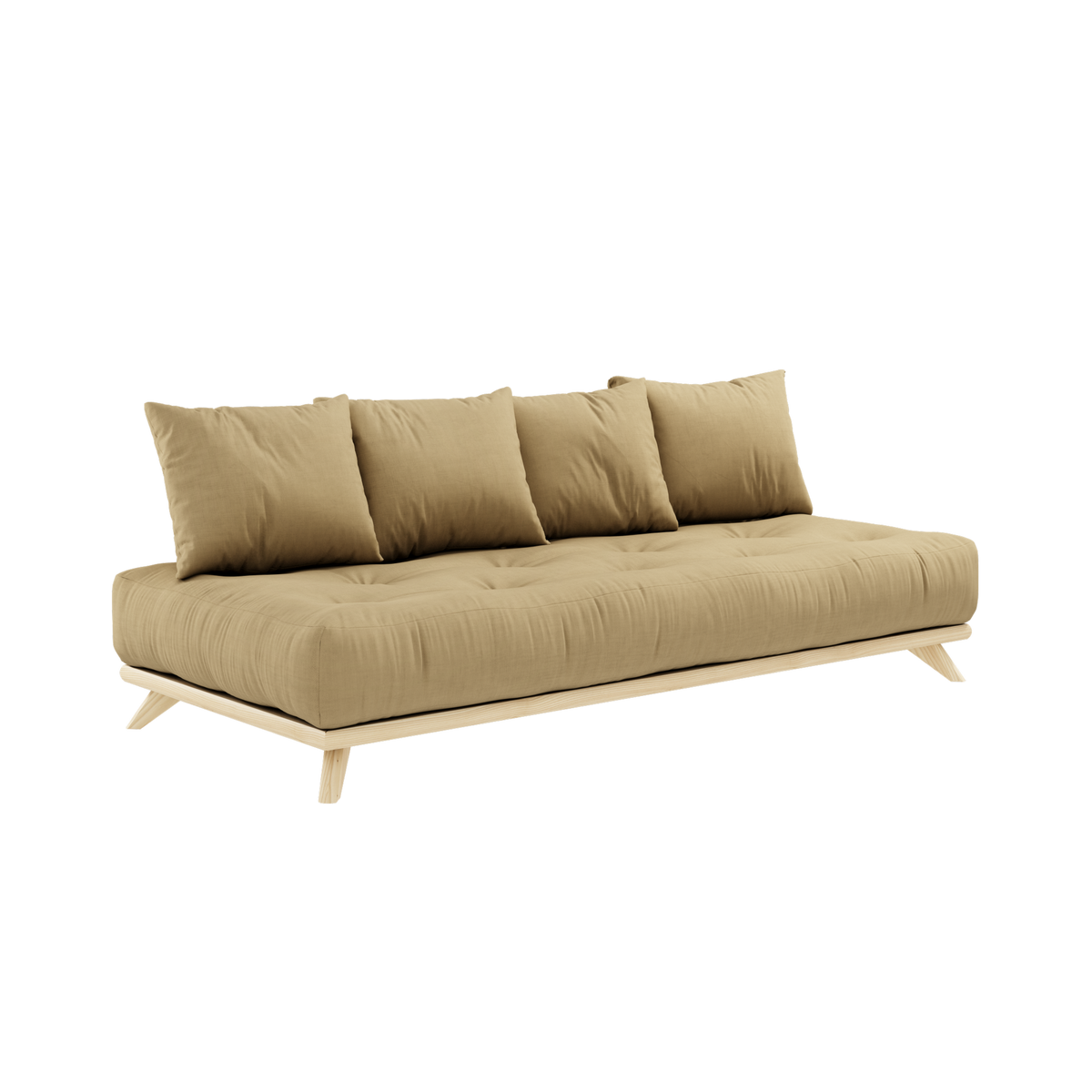 SENZA DAYBED CLAQUÉ TRANSPARENT AVEC ENSEMBLE MATELAS SENZA DAYBED BLÉ BEIGE