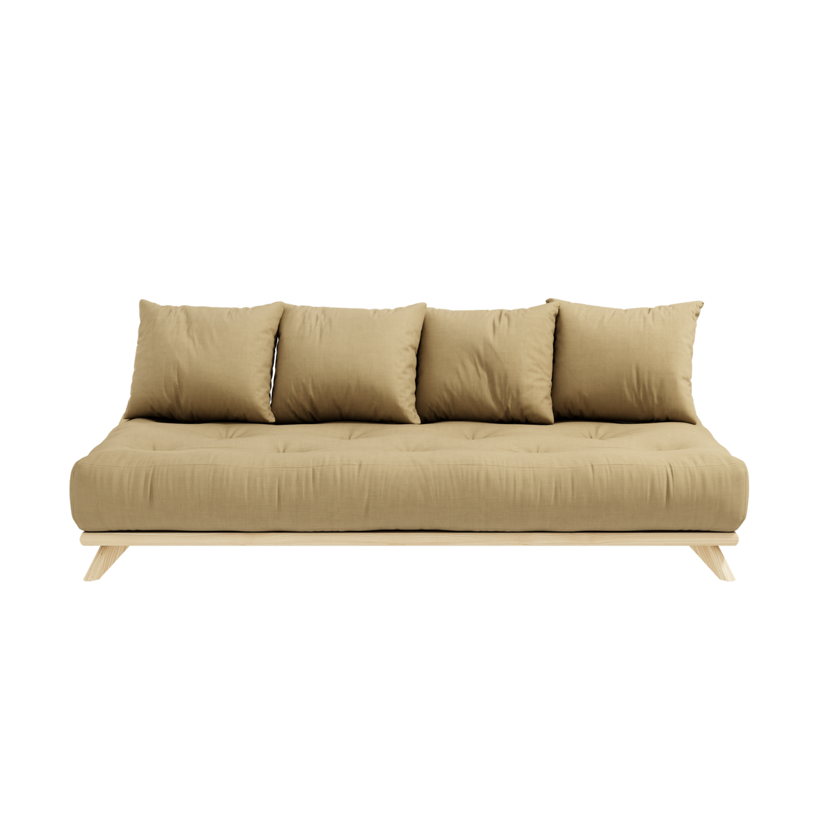 SENZA DAYBED CLAQUÉ TRANSPARENT AVEC ENSEMBLE MATELAS SENZA DAYBED BLÉ BEIGE
