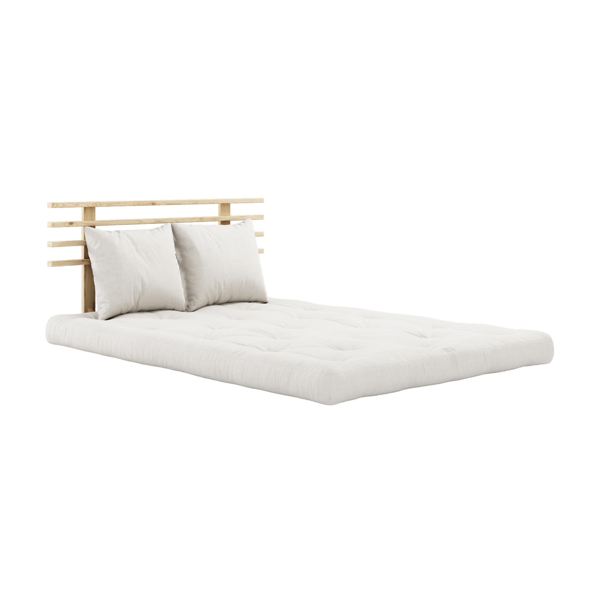 SHIN SANO CLEAR LACQUERED W. SHIN SANO MATTRESS SET NATURAL